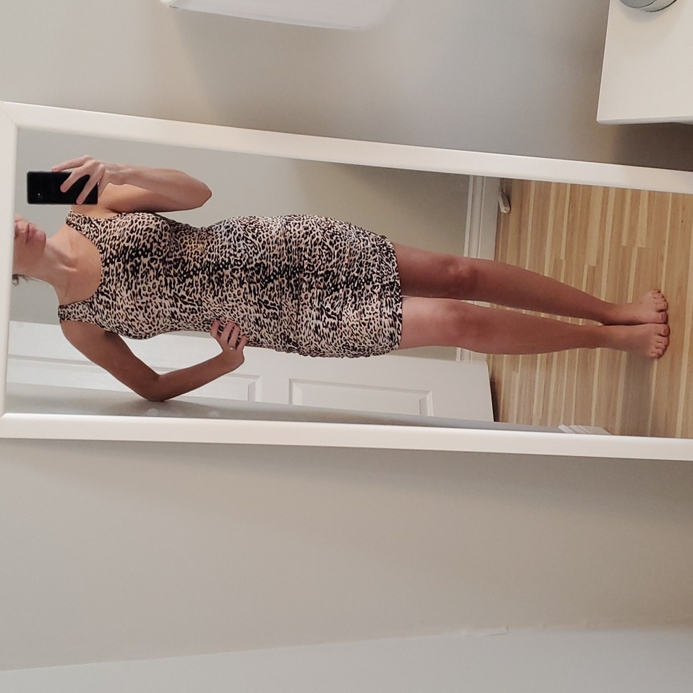 Cheetah print dress
